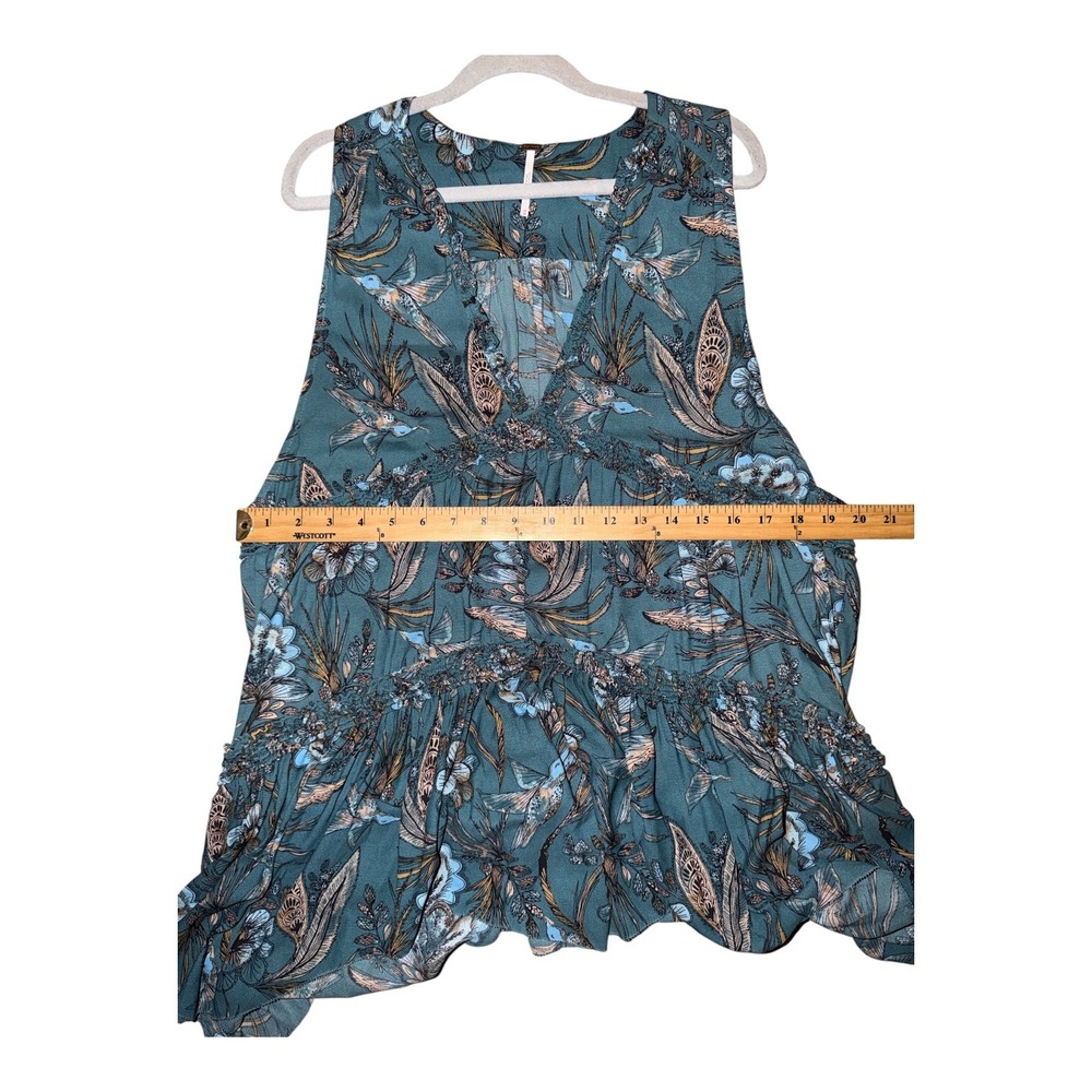 Free People Purple Haze Floral Long Tunic, Medium - Picture 7 of 8